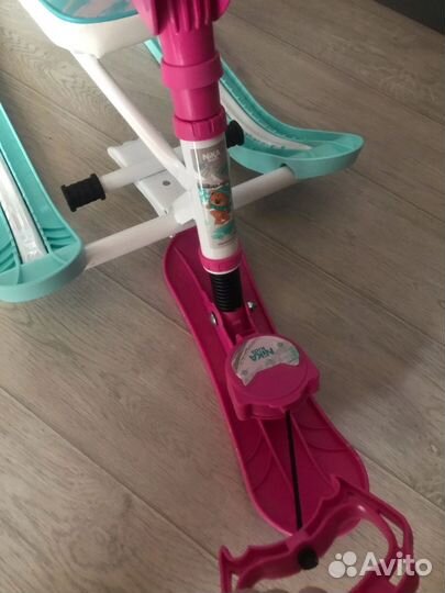 Детский снегокат с родительской ручкой