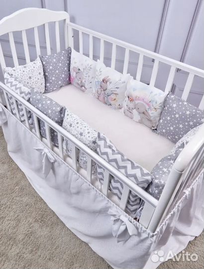 Бортики в детскую кроватку