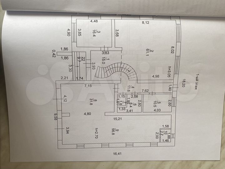 Коттедж 460 м² на участке 15 сот.