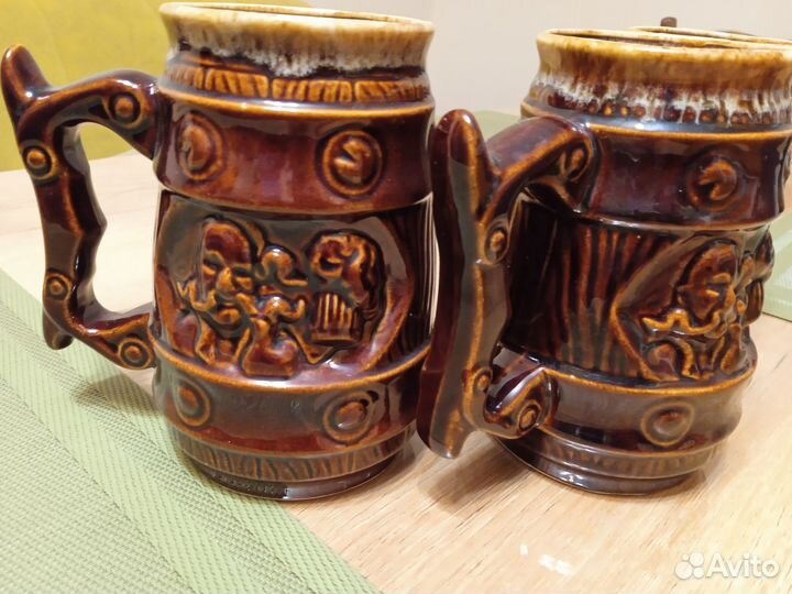 Кружки пивные, керамика