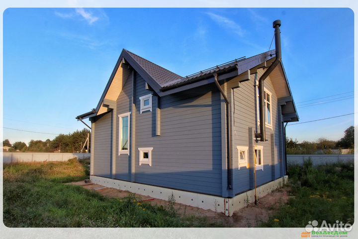 Семейный дом из клееного бруса 157 м2