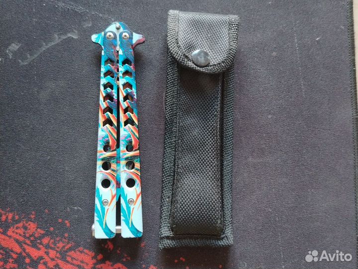 Металлический нож бабочка (треннеровочный)