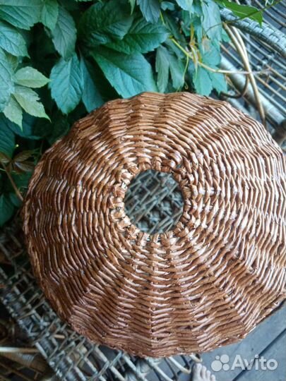 Плетенный абажур