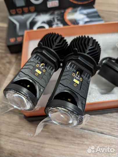 Светодиодные линзованные лампы h4