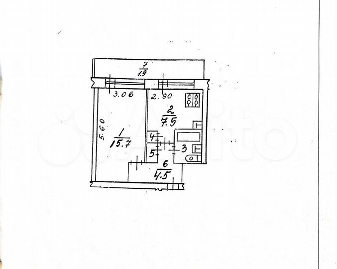 1-к. квартира, 31,5 м², 1/4 эт.