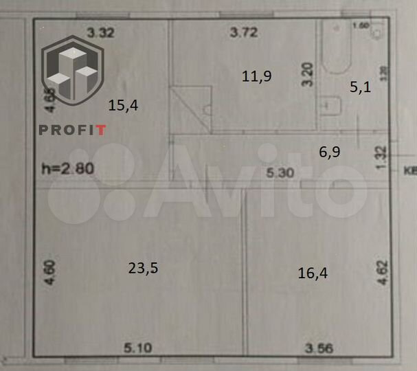 Дом 77,9 м² на участке 9,6 сот.