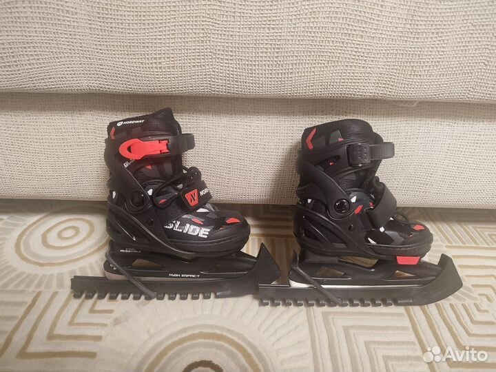 Коньки детские раздвижные р.26-31