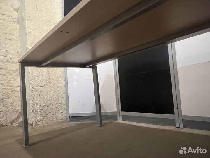 Стол на металлокаркасе 160х80х72см