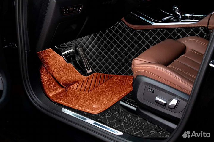 3D Коврики Exeed VX Экокожа Салон Багажник