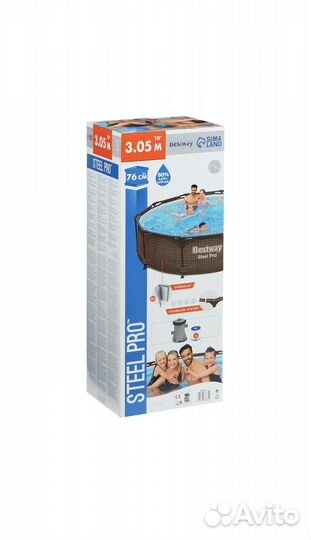 Каркасный бассейн bestway steel pro 305х76