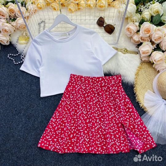 Комплект топ и юбка женский