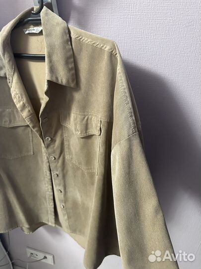 Вельветовая рубашка stradivarius