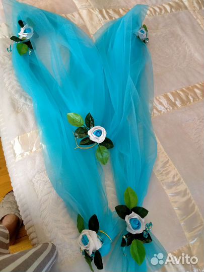 Свадебные украшения на машину