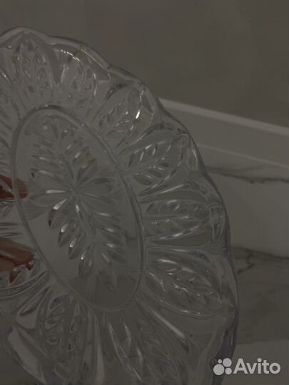 Ваза для фруктов хрусталь