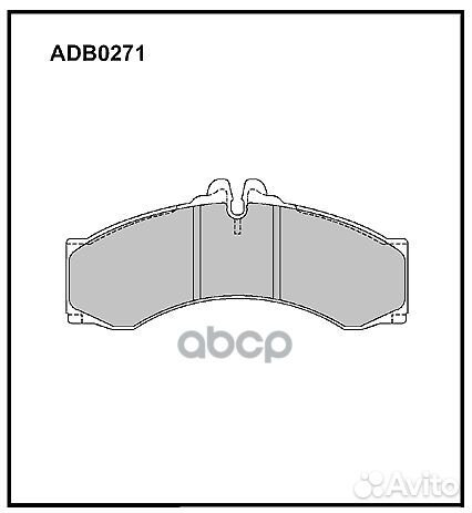 ADB 0271 колодки дисковые передние/задние WVA