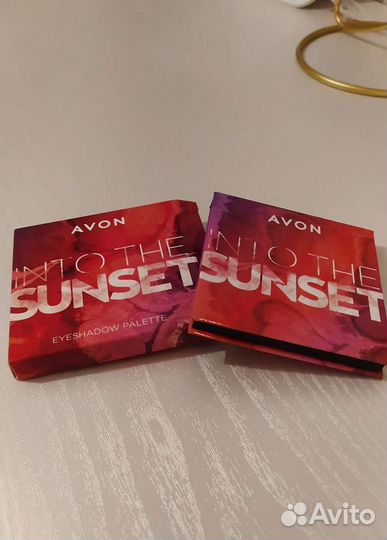 Палетка теней для век avon sunset