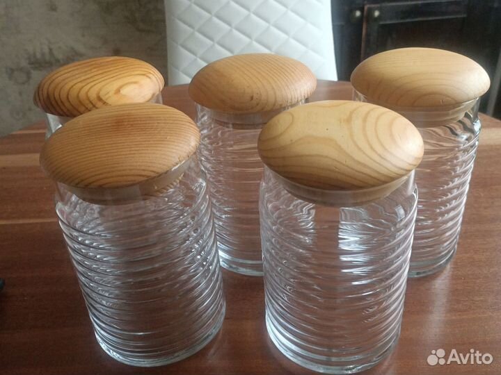 Набор стеклянных банок для хранения