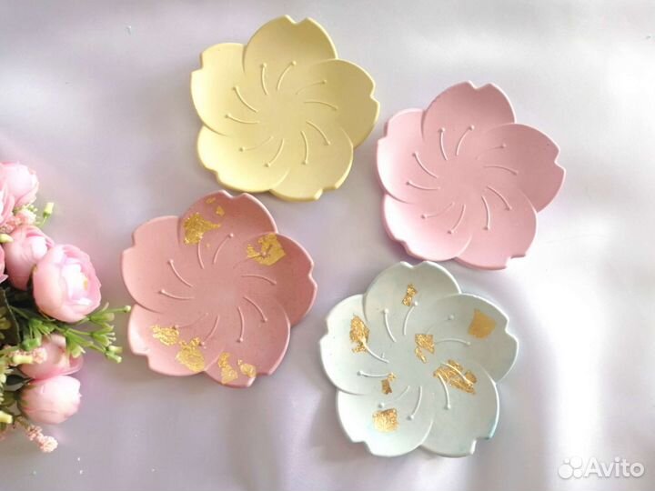 Подставка под свечу из гипса