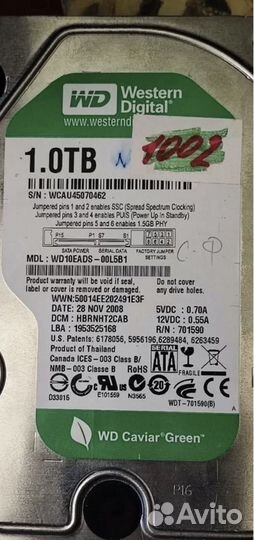 Жесткий диск 1 тб WD 3.5