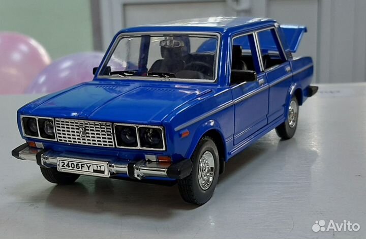 Машинка металлическая лада ваз-2107, ваз-2106