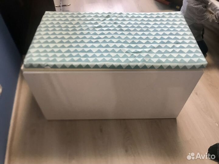 Скамья С ящиком и подушкой икея Стува