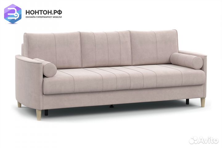 Диван тик-так Лора светло-розовый