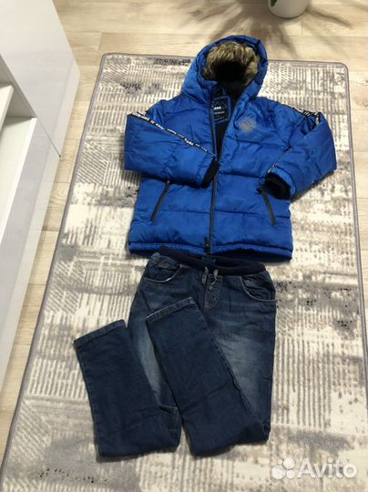 Пуховик на мальчика 158