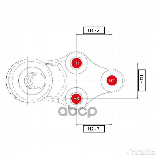 Опора шаровая fiat Grande Punto 2007 - 2012 /Li