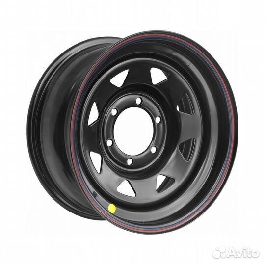 Литые диски 7x16 5x139.7 110 ET-19 OFF-road Wheels УАЗ Черный