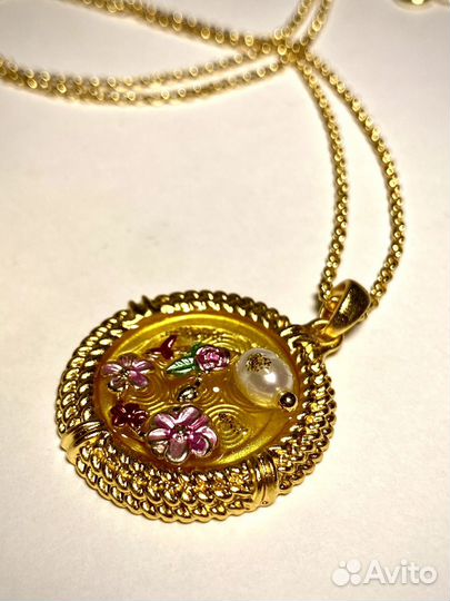 Комплект Серьги ожерелье кольцо SAD mone