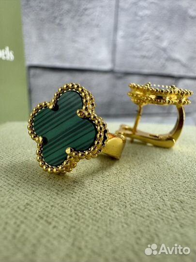 Серьги van cleef