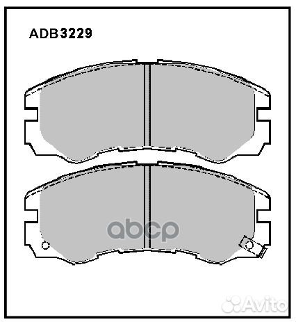 Колодки тормозные ADB-3229/N-4258 ADB-3229 alli