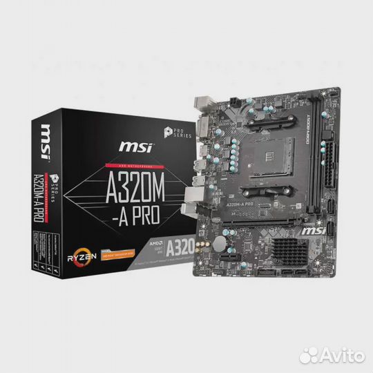 Новая материнская плата MSI A320M-A PRO