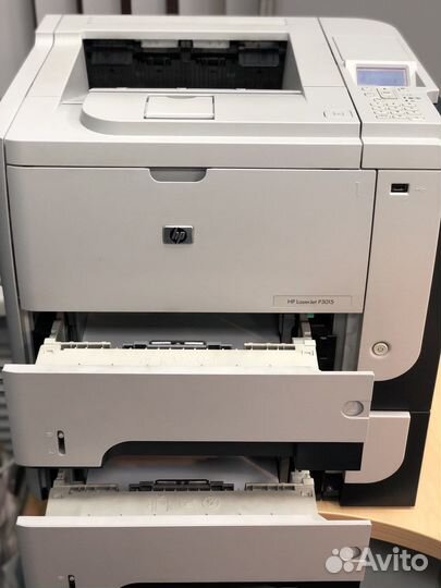 Принтер лазерный HP laserjet P3015. 2 лотка
