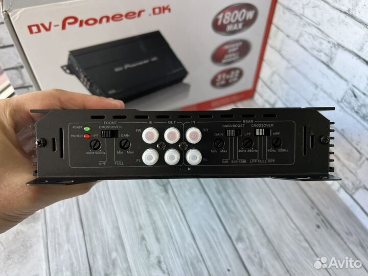 Усилитель Pioneer 1800w 4х канальный