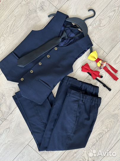 Школьный костюм для мальчика 134 синий