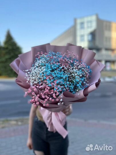 Бесплатно букет из гипсофил