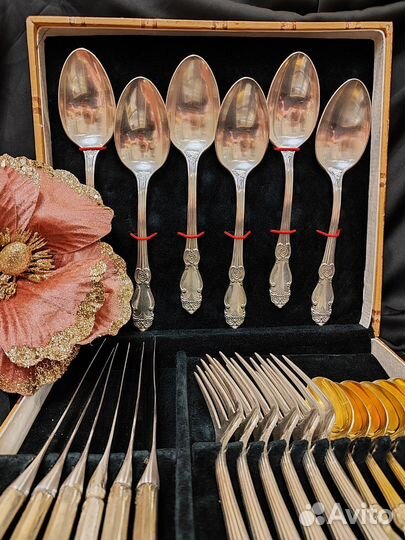 Набор столовых приборов мельхиор СССР