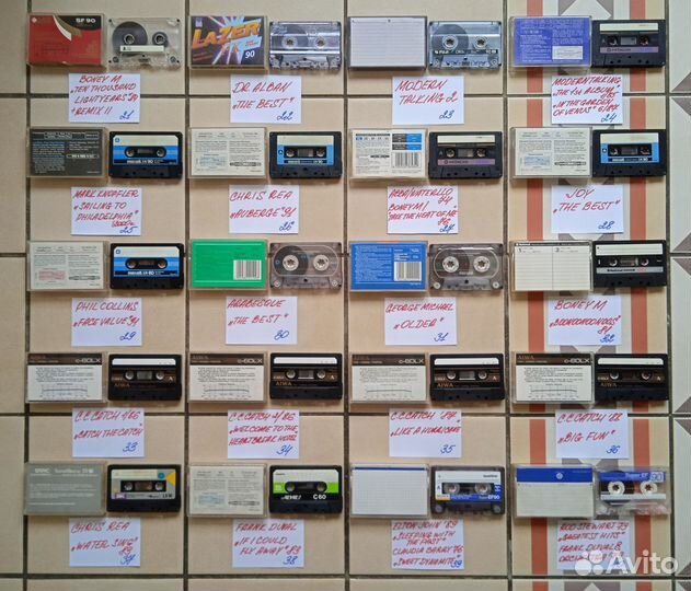Кассеты с записями с CD и фирменных пластинок Lp