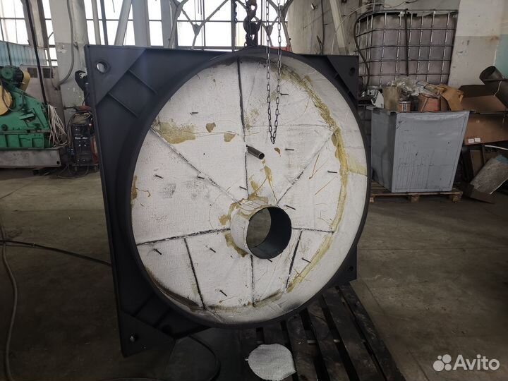 Заливка крышки котла