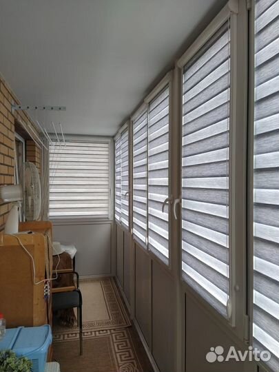 Рулонные шторы зебра