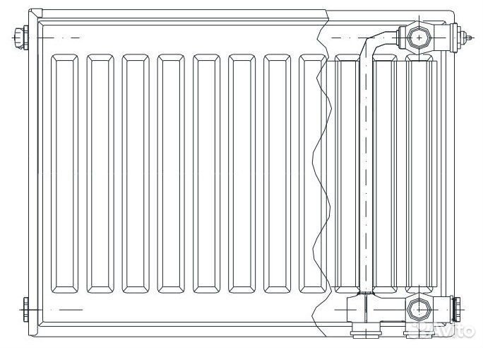 Стальной панельный радиатор отопления Axis Ventil