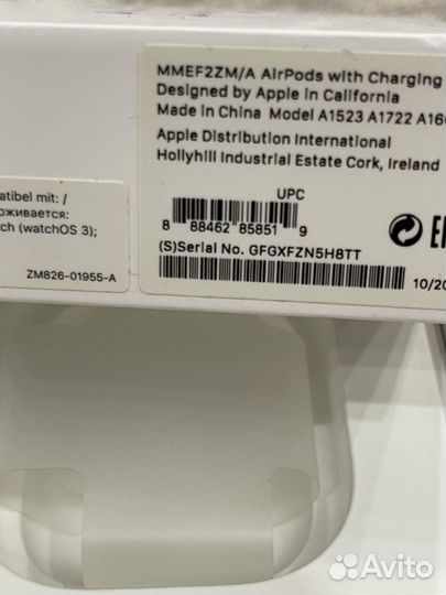 Наушники Apple Airpods (не подделка)