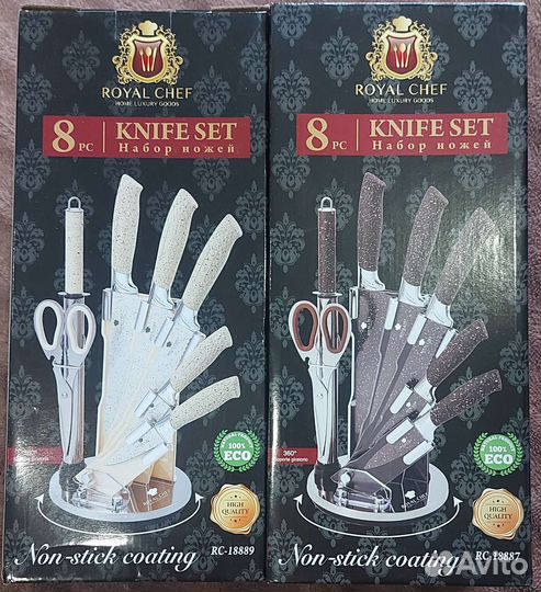 Набор кухонных ножей с подставкой