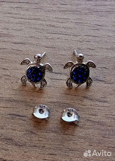 Серьги черепашки