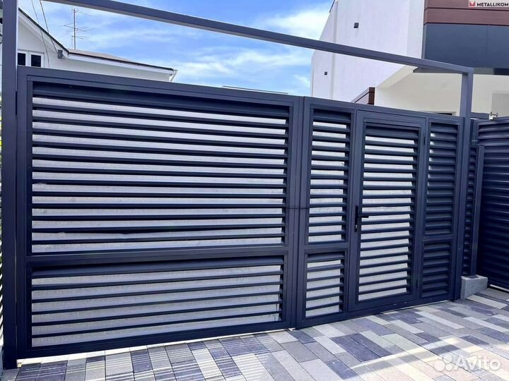 Забор жалюзи. Установка под ключ
