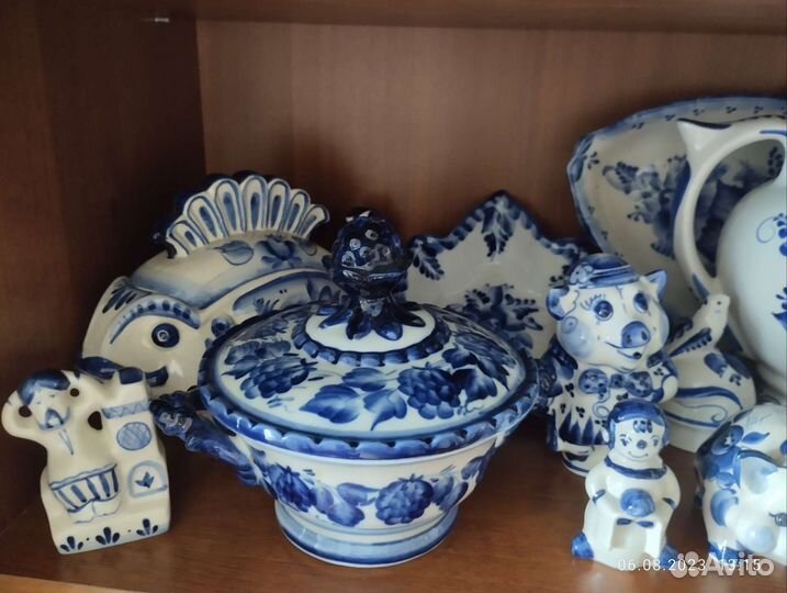 Фарфоровая посуда гжель