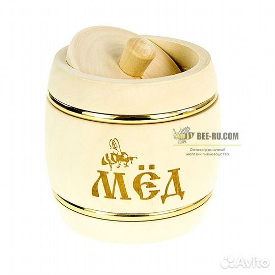 Бочонок медовый из липы Пасечник 0.5 кг