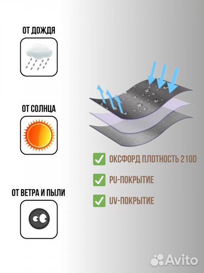 Чехол тент для велосипеда, скутера, мопеда