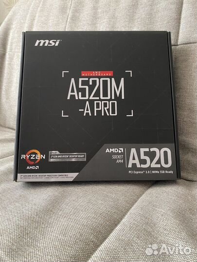 Материнская плата MSI A520M-A PRO+gigabyte A520M H